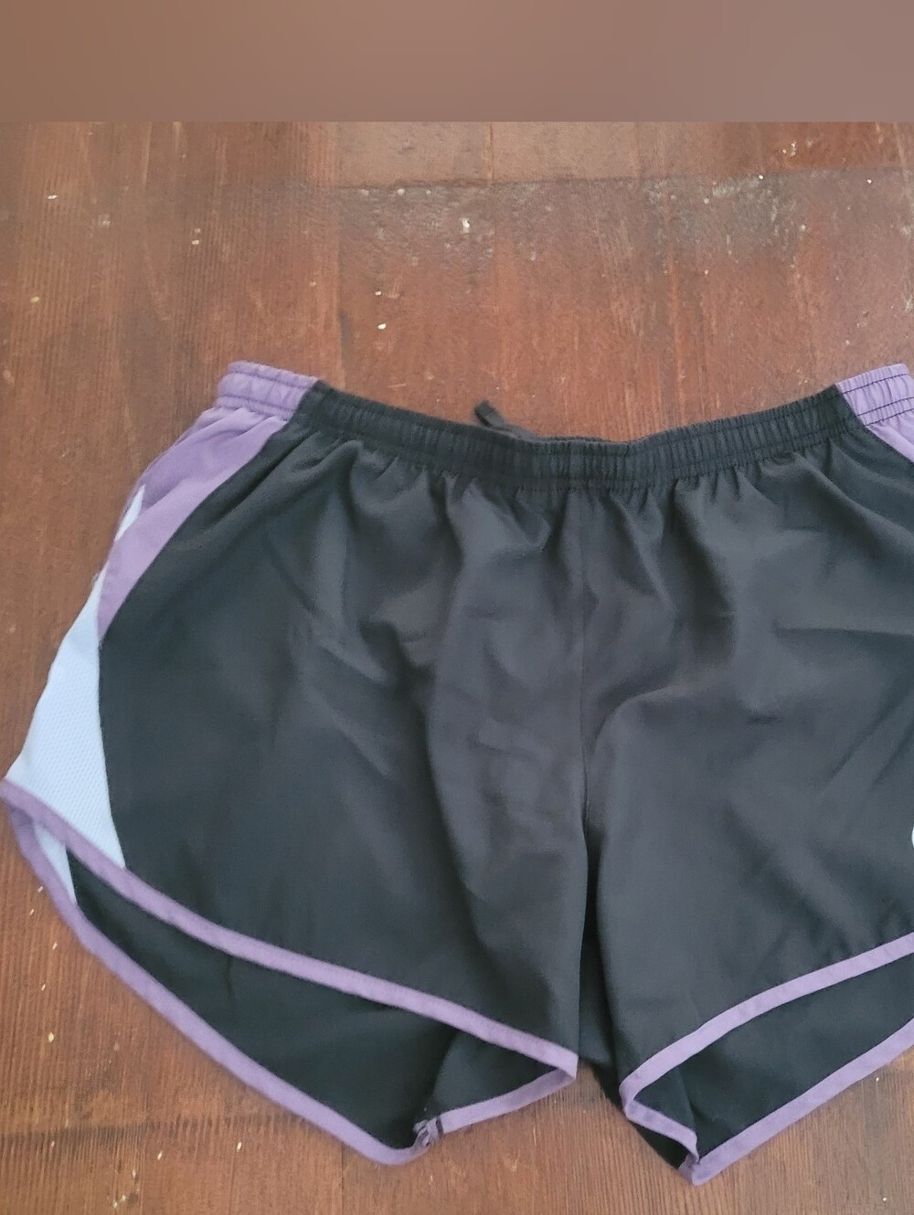 Nike Women's Black and Purple Running Shorts